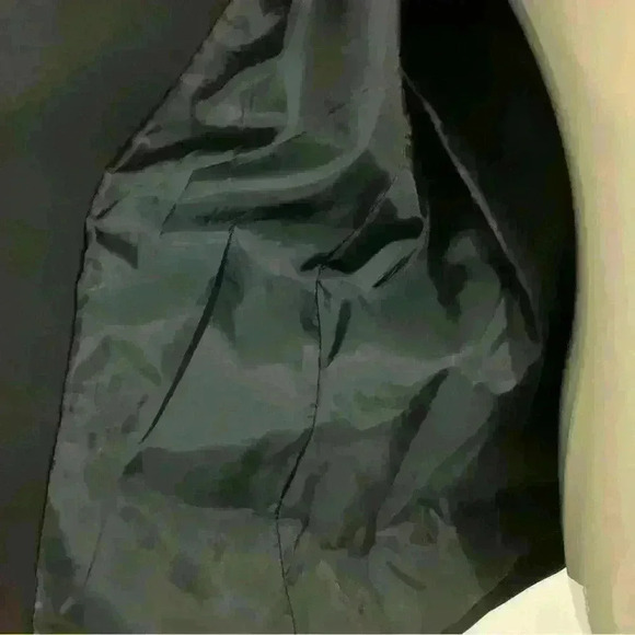 Women’s Vintage Atrium Navy Blazer Gold Buttoms Tan Collar Size 6 - Picture 9 of 9